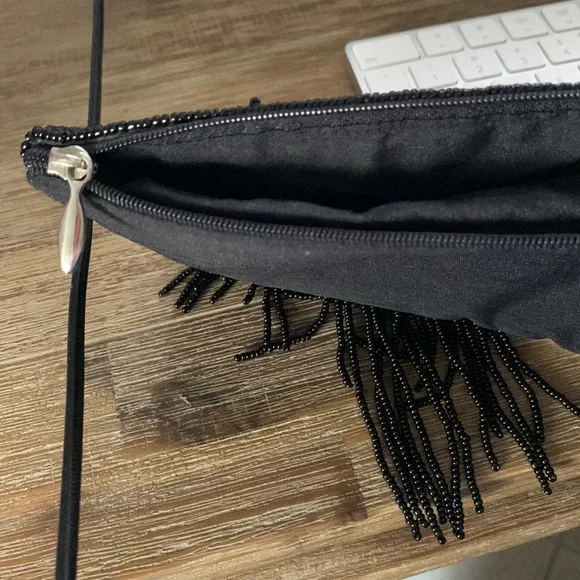 2 Bags for 1 price… Bamboo Trading Company Beaded Bags. Black & Beige. - Picture 14 of 16